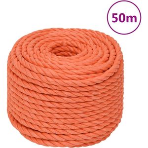 Arbeitsseil Orange 16 mm 50 m Polypropylen Vidaxl