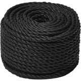 vidaXL Arbeitsseil Schwarz 12 mm 500 m Polypropylen