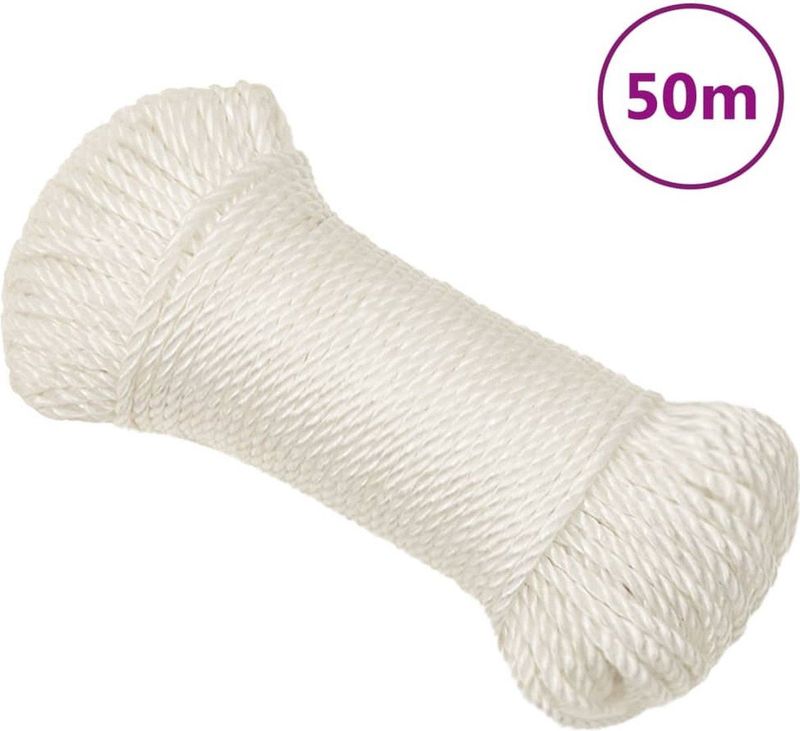 Vidaxl - Arbeitsseil Weiß 6 mm 50 m Polypropylen