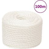 vidaXL Arbeitsseil Weiß 10 mm 100 m Polypropylen