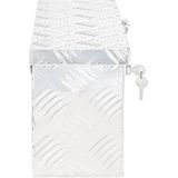 Opbergbox - Zilver - Aluminium - Vergrendelingssysteem