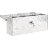 Opbergbox - Zilver - Aluminium - Vergrendelingssysteem