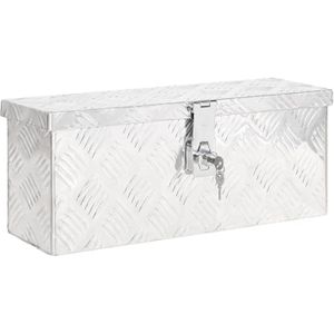 Vidaxl - Aufbewahrungsbox Silbern 50x15x20,5 cm Aluminium