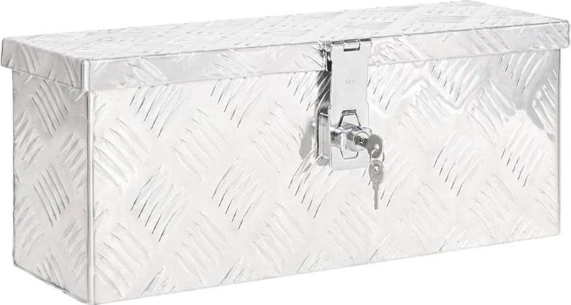 Opbergbox - Zilver - Aluminium - Vergrendelingssysteem