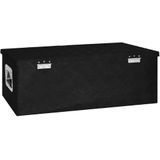 vidaXL Aufbewahrungsbox Schwarz 80x39x30 cm Aluminium