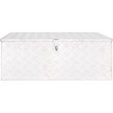 vidaXL - Opbergbox - 100x55x37 - cm - aluminium - zilverkleurig
