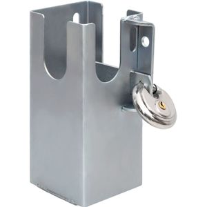 vidaXL - Trekhaakslot - 11x11x23,5 - cm - staal - zilverkleurig