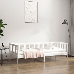 vidaXL Tagesbett ohne Matratze Weiß 80x200 cm Massivholz Kiefer