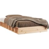 vidaXL - Bedframe - Massief Hout - 120x190 cm - Grenenhout