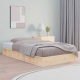 vidaXL - Bedframe - Massief Hout - 120x190 cm - Grenenhout