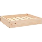 vidaXL Hundebett 51,5x44x9 cm Massivholz Kiefer