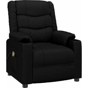 vidaXL - Massagestoel - Kunstleer - Zwart