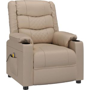 vidaXL - Massagestoel - Kunstleer - Cappuccino