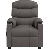 Verstelbare Massagefauteuil - Grijs - Stof - Met USB-aansluiting