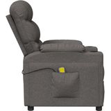 Verstelbare Massagefauteuil - Grijs - Stof - Met USB-aansluiting