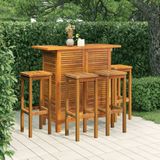 5-tlg. Gartenbar-Set Massivholz Akazie Vidaxl