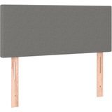 vidaXL Kopfteil Dunkelgrau 80x5x78/88 cm Stoff