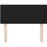 vidaXL Kopfteil Schwarz 80x5x78/88 cm Stoff