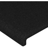 vidaXL Kopfteil Schwarz 80x5x78/88 cm Stoff