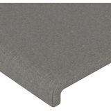 Kopfteile 2 Stk. Dunkelgrau 72x5x78/88 cm Stoff Vidaxl