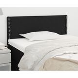 VidaXL Hoofdbord 80x5x78/88 cm - Stof Zwart