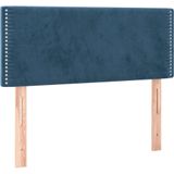 vidaXL - Hoofdbordx5x78/ - cm - fluweel - donkerblauw
