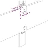 vidaXL Kopfteile 2 Stk. Hellgrau 72x5x78/88 cm Samt