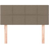 VidaXL Hoofdbord 90x5x78/88 cm Stof Taupe