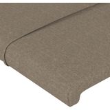 VidaXL Hoofdbord 90x5x78/88 cm Stof Taupe