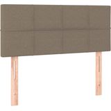 VidaXL Hoofdbord 90x5x78/88 cm Stof Taupe