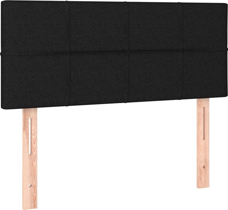 vidaXL Kopfteil Schwarz 100x5x78/88 cm Stoff