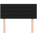 vidaXL Kopfteil Schwarz 90x5x78/88 cm Stoff