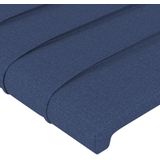 vidaXL Kopfteile 2 Stk. Blau 100x5x78/88 cm Stoff