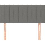 vidaXL Kopfteil Dunkelgrau 100x5x78/88 cm Stoff