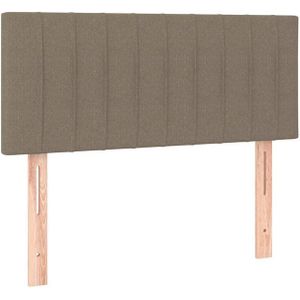 vidaXL Kopfteil Taupe 100x5x78/88 cm Stoff