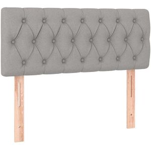 vidaXL Kopfteil Hellgrau 100x7x78/88 cm Stoff