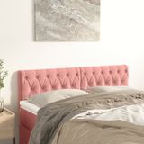 Kopfteile 2 Stk. Rosa 72x7x78/88 cm Samt Vidaxl