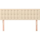 Kopfteile 2 Stk. Creme 72x5x78/88 cm Stoff Vidaxl