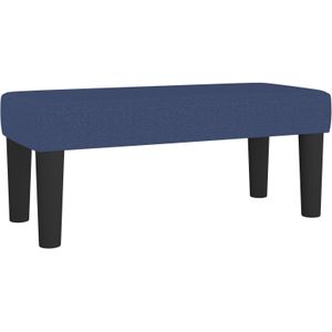 Sitzbank, Bettbank Blau 70x30x30 cm Stoff vidaXL