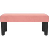 vidaXL - Bankjex30x30 - cm - fluweel - roze