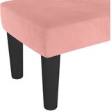 vidaXL Bankje 100x30x30 cm fluweel roze