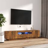 Vidaxl - 2-tlg. TV-Schrank-Set LED-Leuchten Räuchereiche Holzwerkstoff