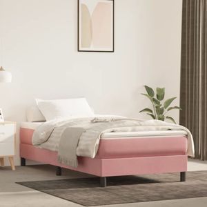 Vidaxl - Taschenfederkernmatratze Rosa 100x200x20 cm Samt