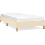 vidaXL-Bedframe-stof-crèmekleurig-90x200-cm