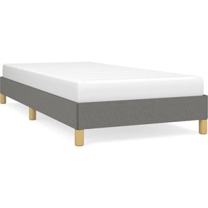 VidaXL Bedframe Stof Donkergrijs 100x200 cm