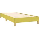 vidaXL Bedframe zonder matras 100x200 cm stof groen