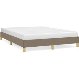 Bedframe stof taupe 140x190 cm