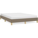 VidaXL Bedframe Stof Taupe 140x200 cm