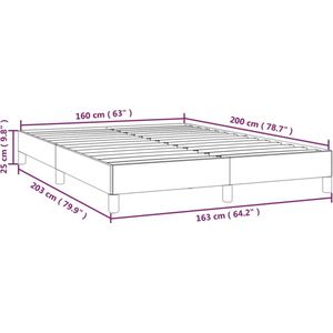 vidaXL-Bedframe-stof-donkergrijs-160x200-cm