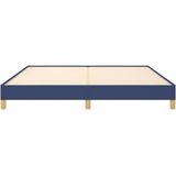 vidaXL Bettgestell ohne Matratze Blau 180x200 cm Stoff